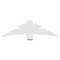 Ekena Millwork Davenport Architectural Grade PVC Gable Bracket, 60"W x 17 1/2"H x 4"D x 6"F, 7/12 Pitch GBP060X18X0406DAV00 - alternate 5